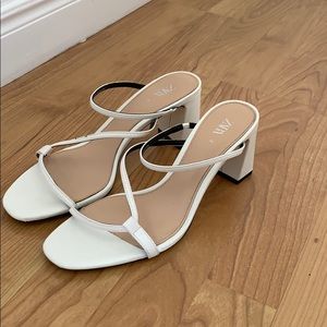 Open toe sandal heels